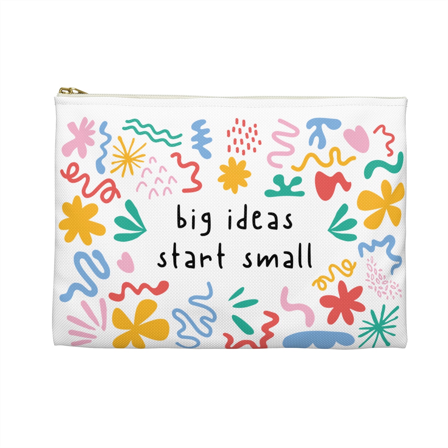 Personalized Accessory Pouch — "big ideas start small"