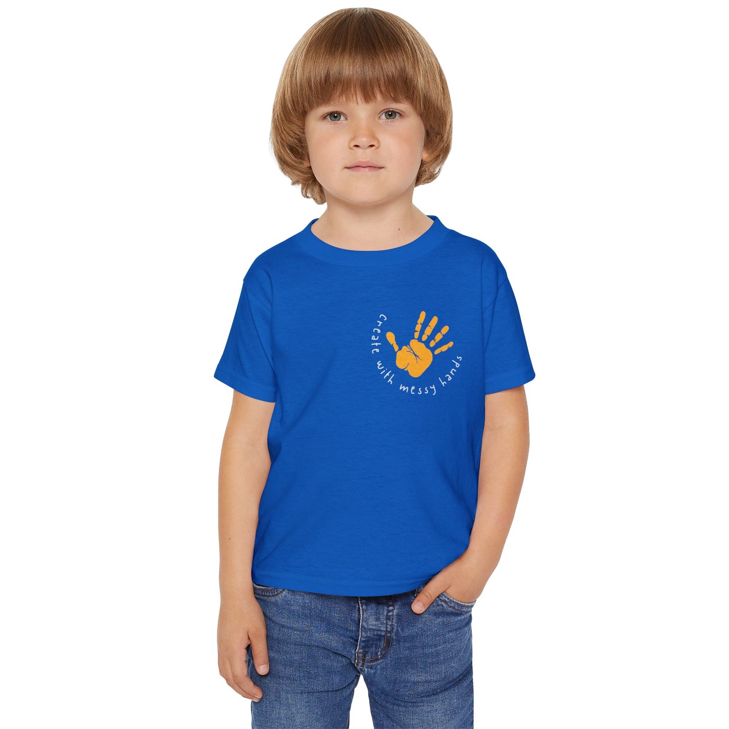 Kids T-Shirt “Create with Messy Hands”