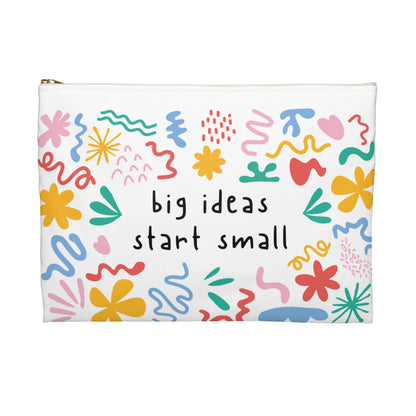 Personalized Accessory Pouch — "big ideas start small"