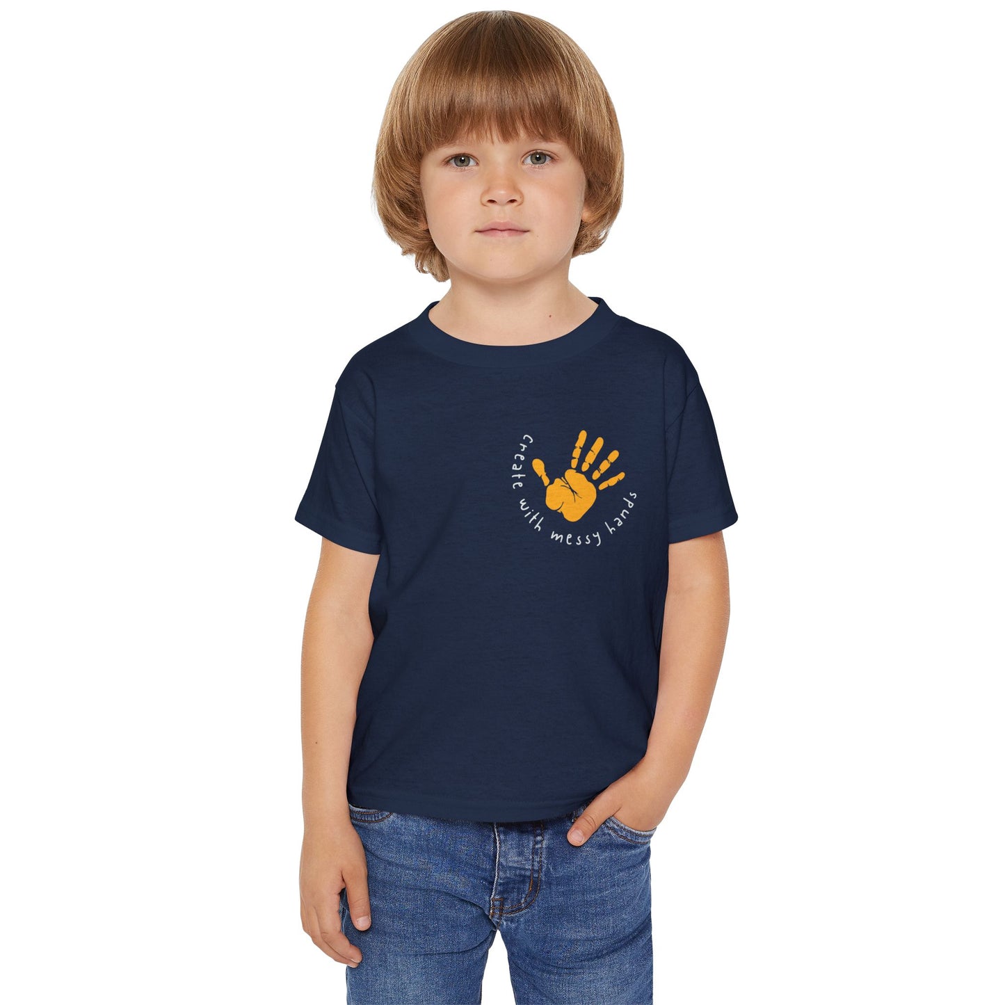 Kids T-Shirt “Create with Messy Hands”