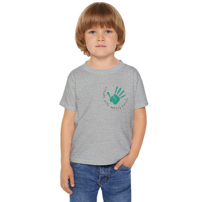 Kids T-Shirt “Create with Messy Hands”