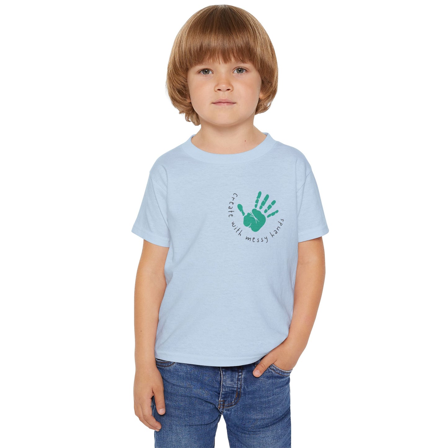 Kids T-Shirt “Create with Messy Hands”